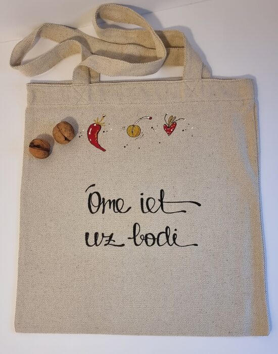 LINA TAŠIŅA 1 OME IET UZ BODI 42x47 CM GAIŠS BIEZS AUDUMS